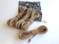 Shibari Rope Jute - Set 4×8m with Black Floral Pouch