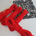 Red shibari rope cotton soft