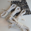 White shibari rope set 