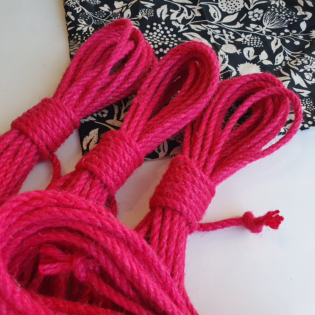 Pink Jute rope set