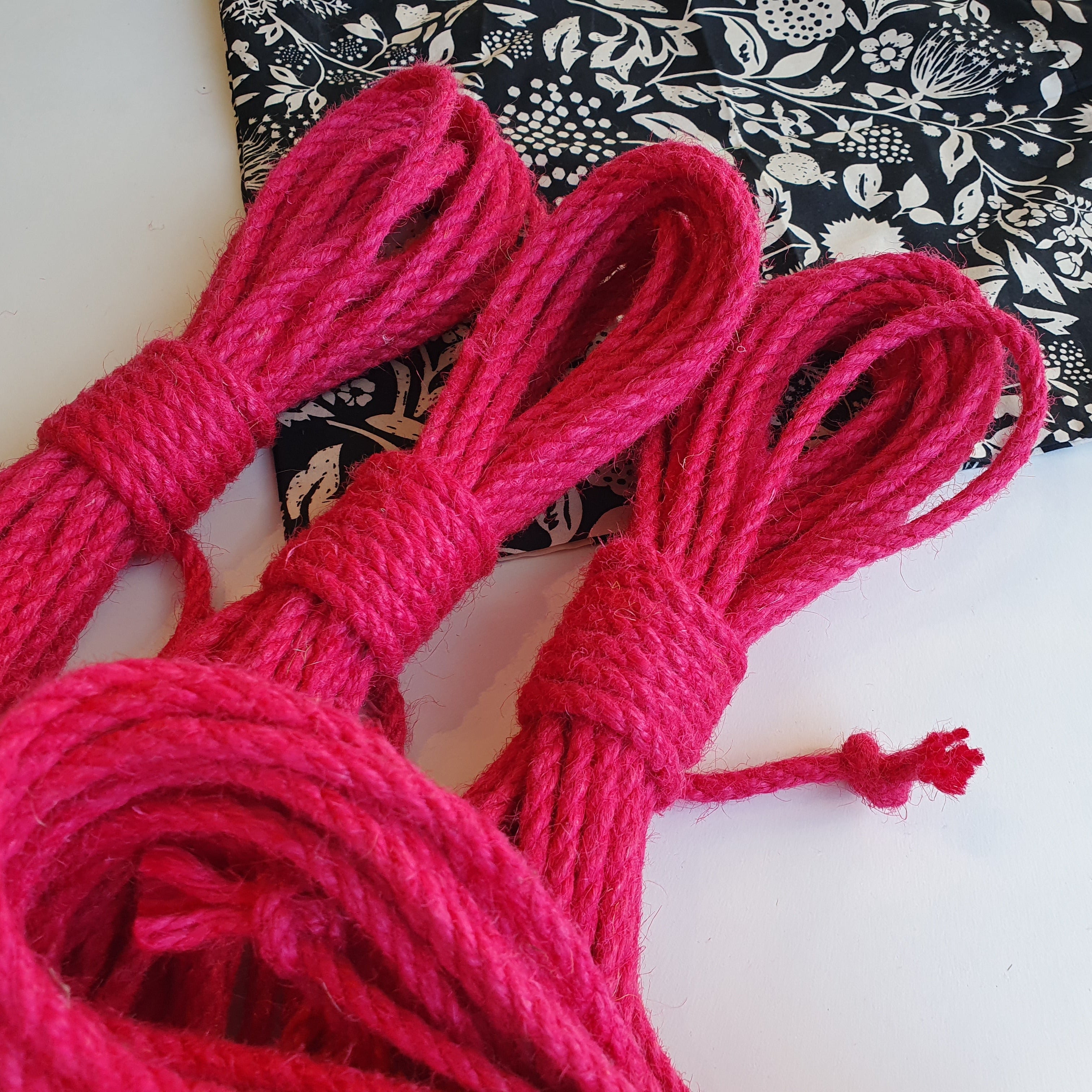Pink Jute rope set