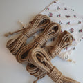 Shibari rope for bondage jute natural color 