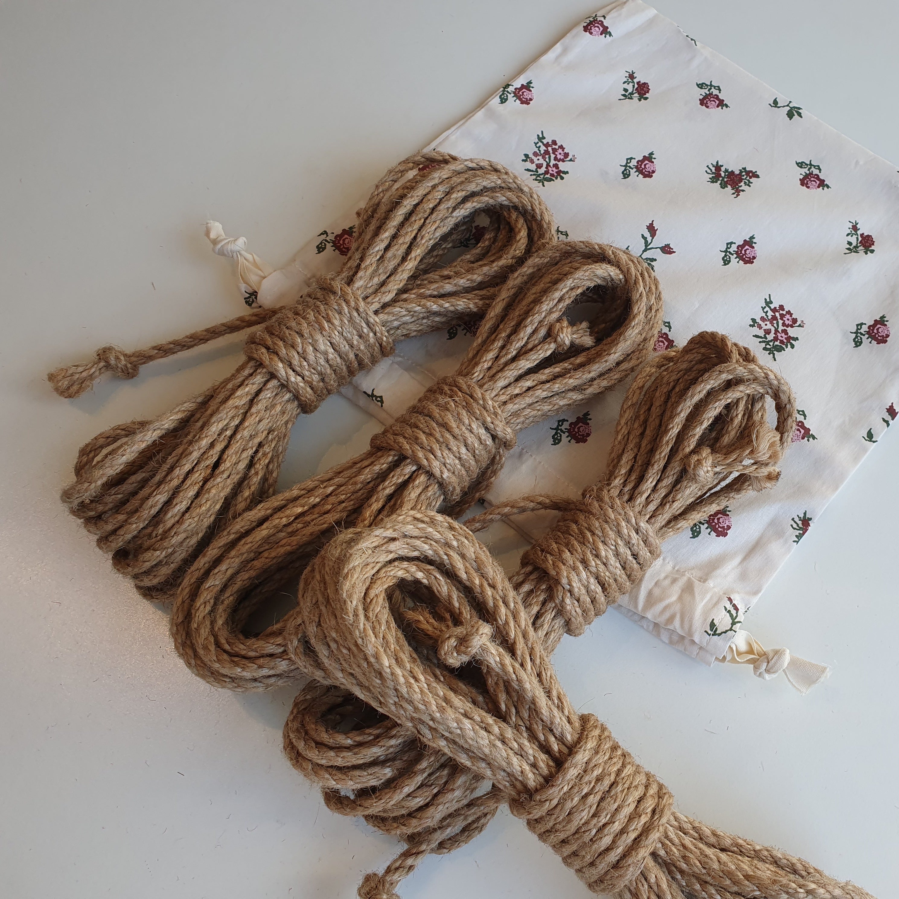 Shibari rope for bondage jute natural color 