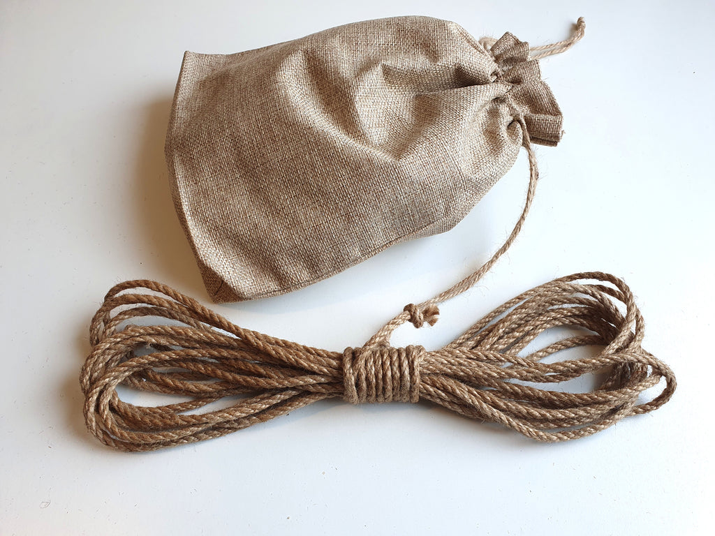 Shibari Rope Jute - Set 4×8m with Jute Pouch