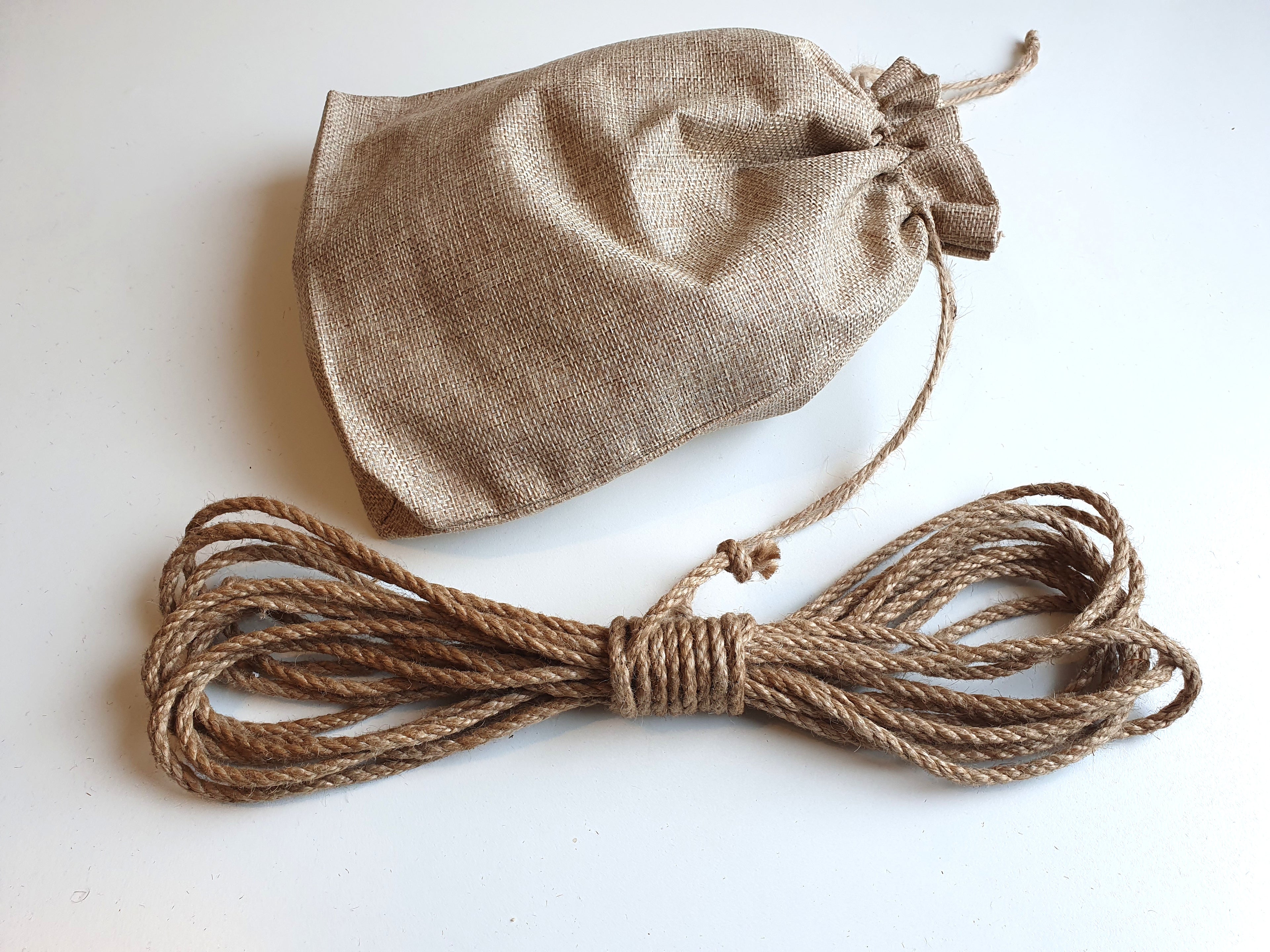 Shibari Rope Jute - Set 4×8m with Jute Pouch