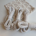 Japanes rope art set of cotton rope white