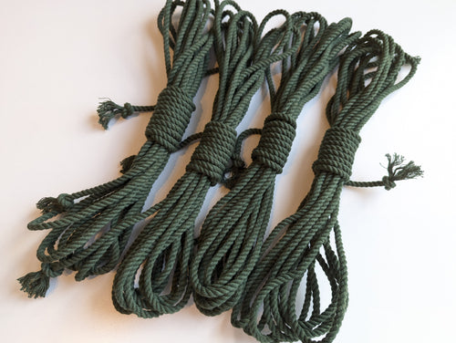 Olive Cotton Rope - Set 4×8m